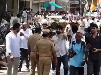 गडकरींच्या घराबाहेर युवक काँग्रेसचा जनआक्रोश मोर्चा